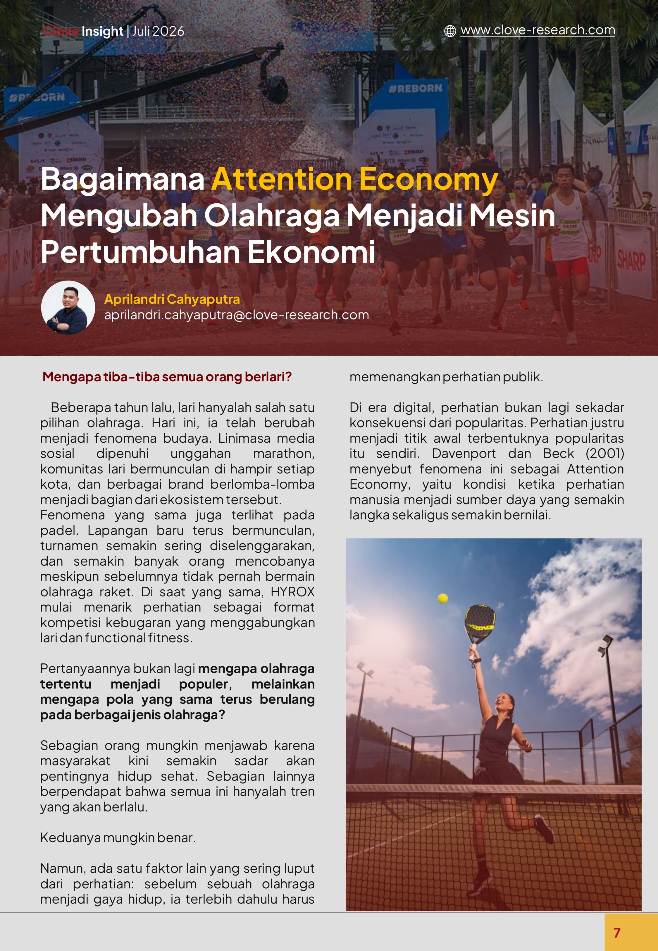 Bagaimana Attention Economy Mengubah Olahraga Menjadi Mesin Pertumbuhan Ekonomi